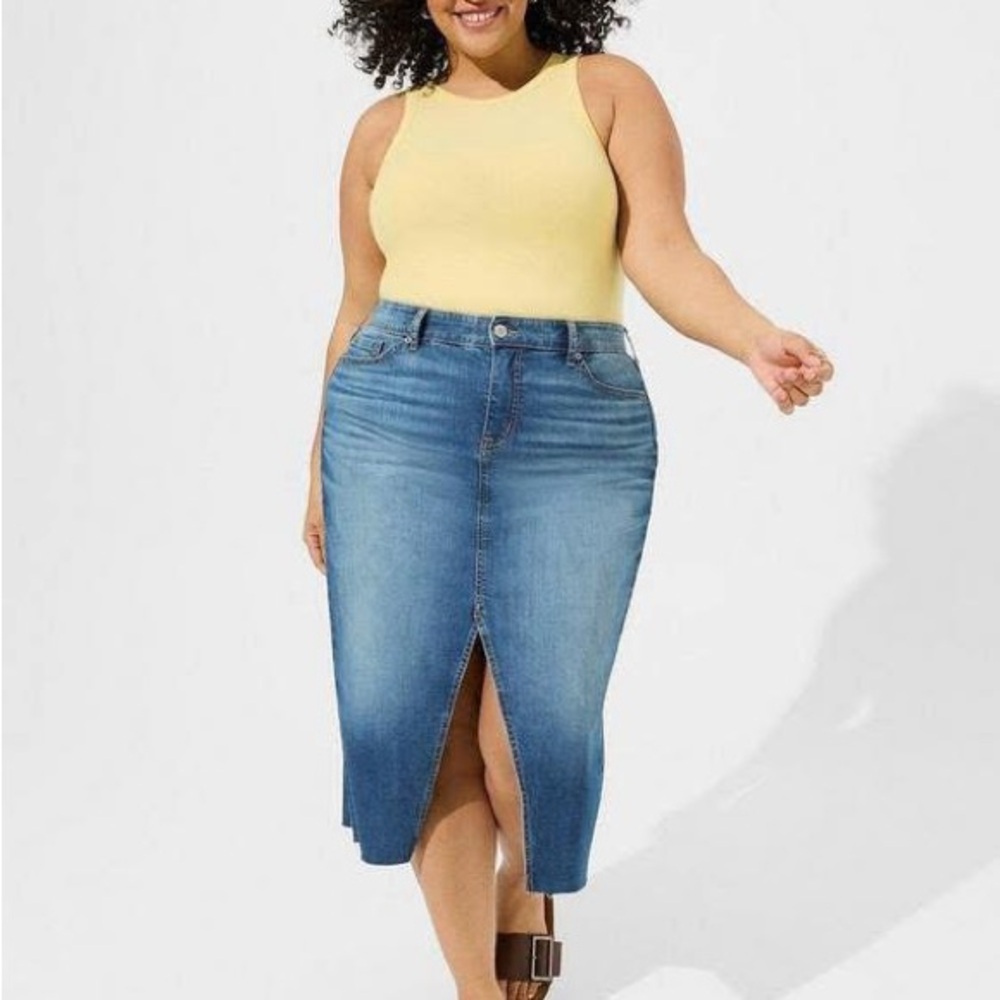Torrid Denim Midi Skirt
